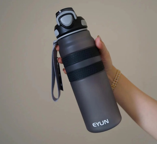 [1004258] Water Bottle Plastic  1000ML PSB-004-Gray