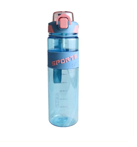 [1004266] Water Bottle Plastic  1000ML PSB-010-Aqua