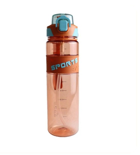 [1004269] Water Bottle Plastic  1000ML PSB-010-Orange